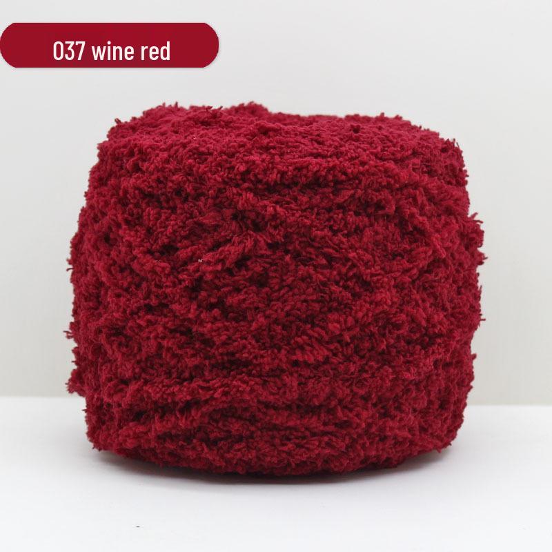 Medium-Thick Three-Strand Coral Velvet Ice Silk Plush Yarn for Hand-Knitted Baby Scarves & Vests