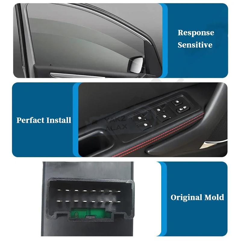 Electric Master Power Window Control Switch Glass Regulator Button for JAC SEI3 T5 T8 3750200U2210 3750030U2261 3750030U2260