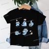 Kpop Demon Hunters Cartoon Tee Shirt Harajuku Cool Kids T-shirts Cotton Summer Tops Saja Boys Outfits Gift Baby Girl Boy Clothes