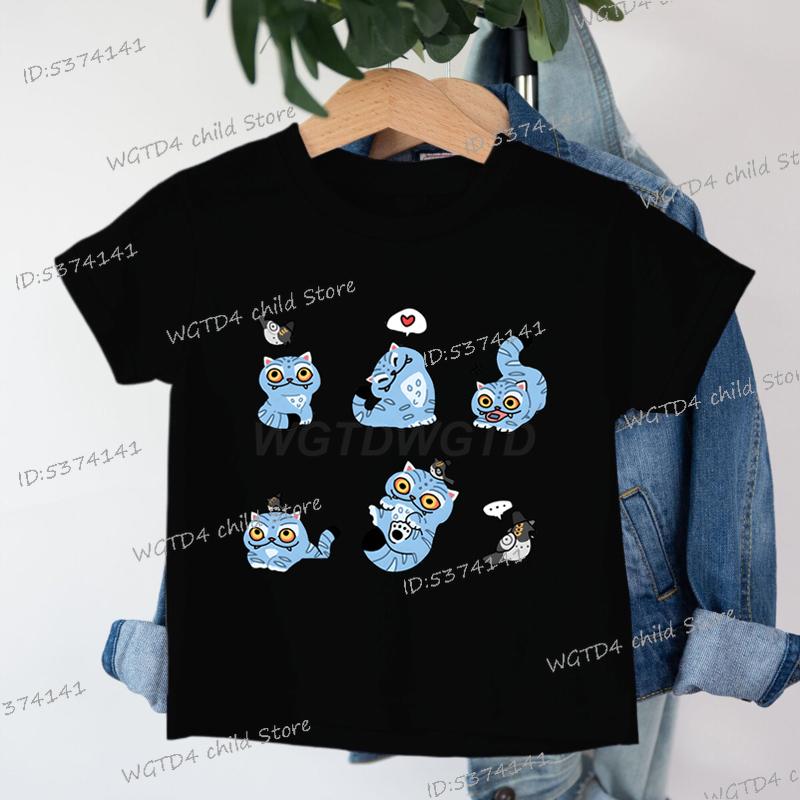 Kpop Demon Hunters Cartoon Tee Shirt Harajuku Cool Kids T-shirts Cotton Summer Tops Saja Boys Outfits Gift Baby Girl Boy Clothes