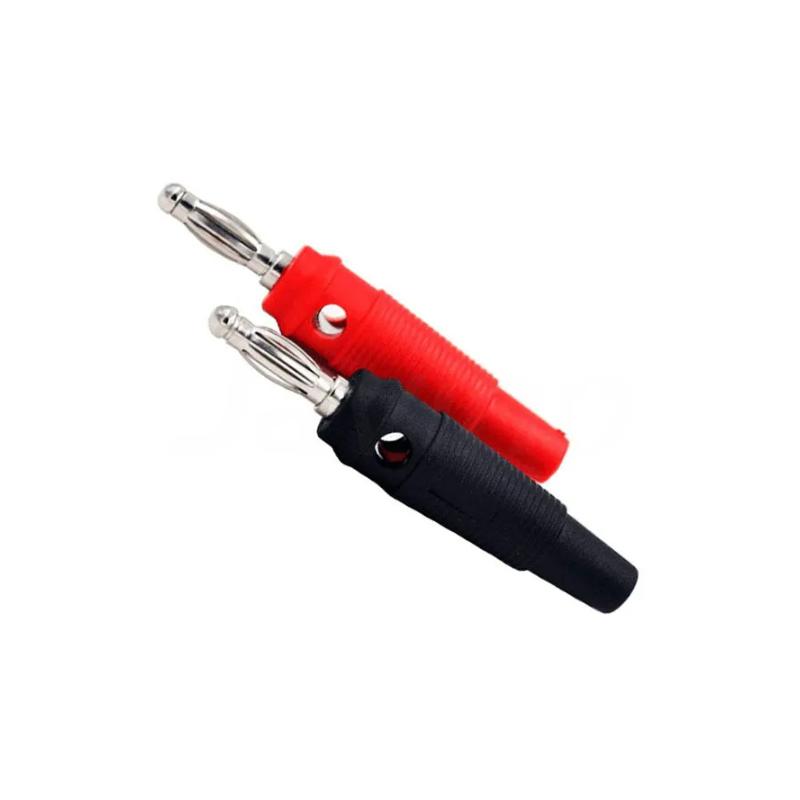 32A High Current Screw Type 4mm Male Stackable Banana Plug for Speaker Cable Adaptation Red and Black 4mm Solderless Banana Plug