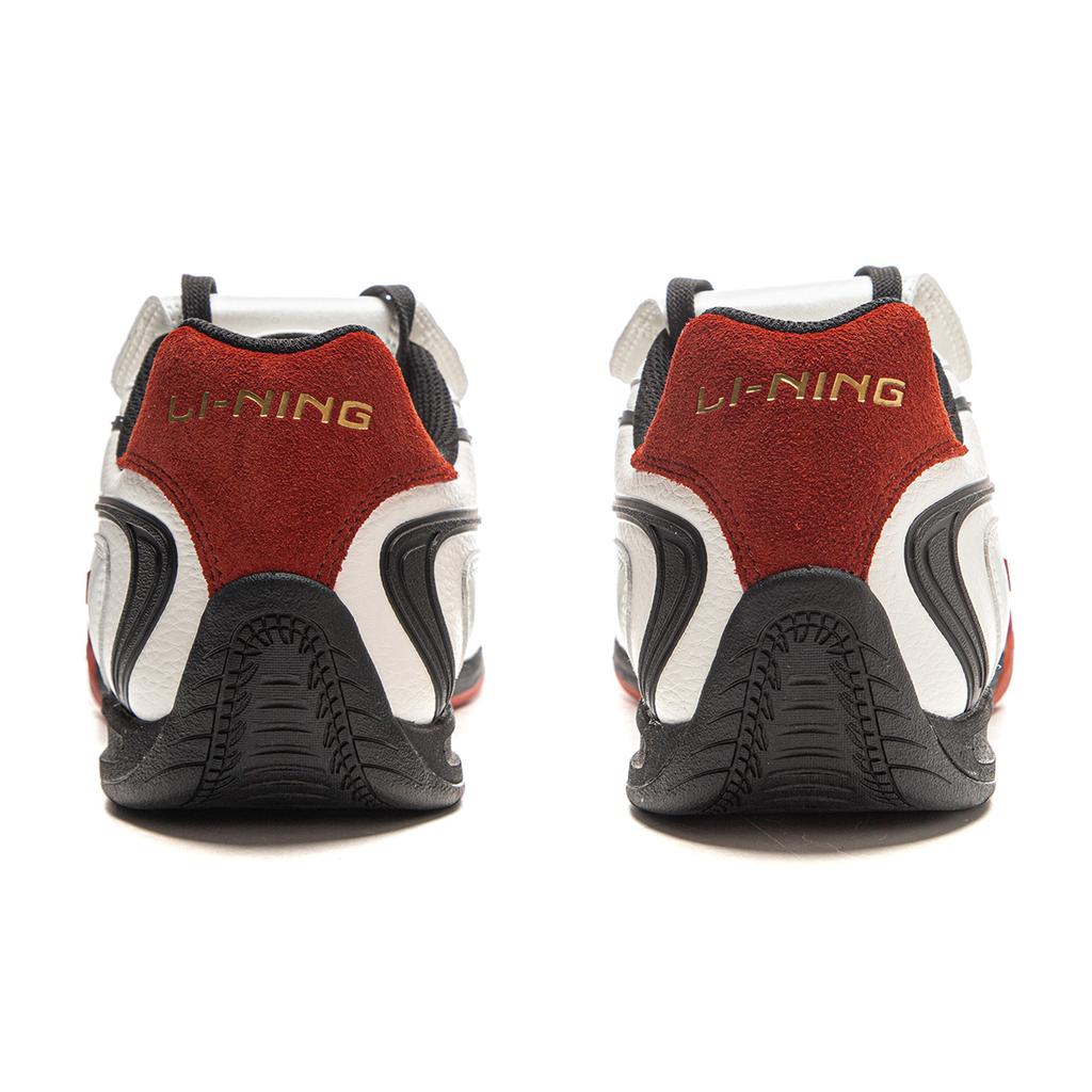Li Ning Film Pulse Slip Resistant, Abrasion Resistant, Lightweight Low top Casual Shoes Men's Champagne White AGLV135-2