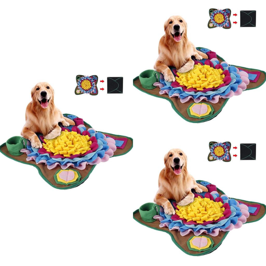 Pet Dog Snuffle Mat Foraging Puzzle Feeder Toy Interactive Nose Training Pad