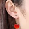 Elegant Cherry Fruit Earrings Long Hanging Fashion Statement Earrings Fashion Cherry Jewelry Perfect for Stylish Outfits