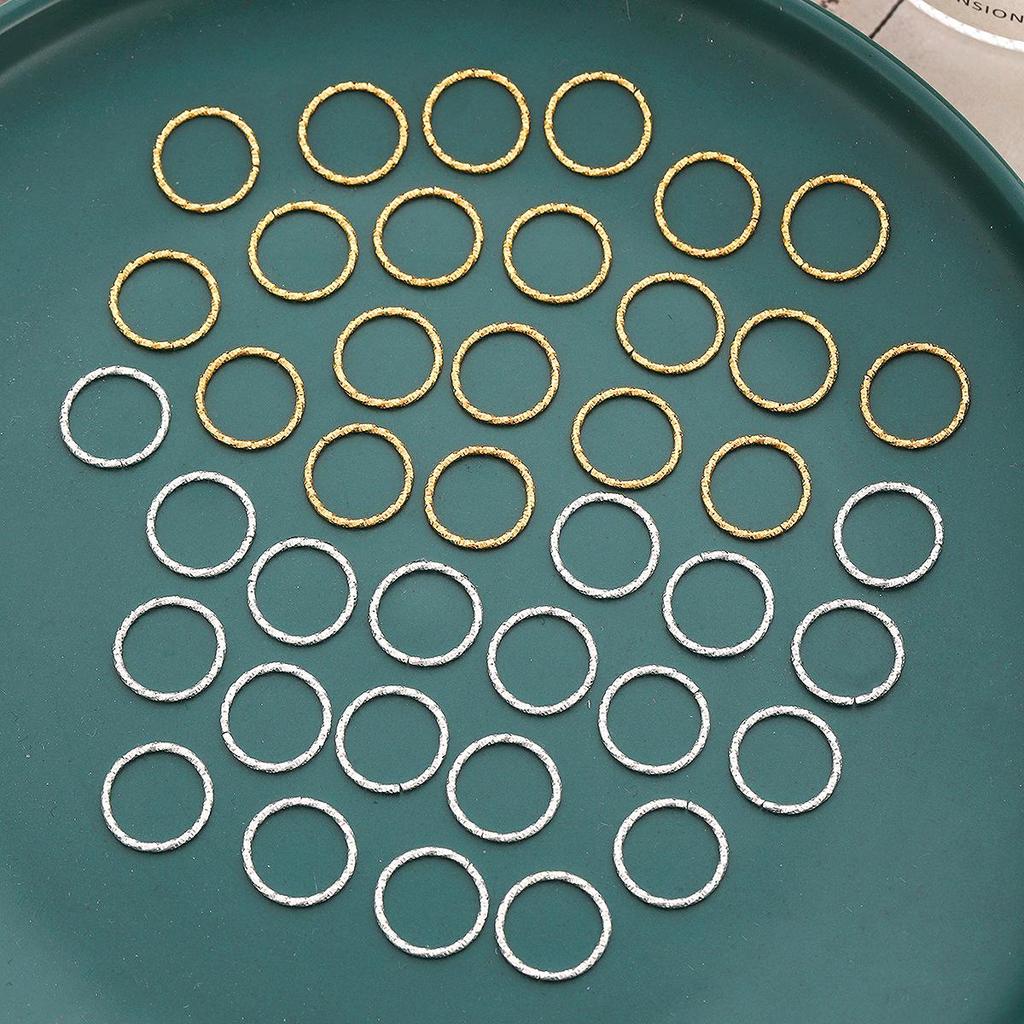 DIY Jewelry Accessories: Embossed Circle, Star, Heart, and Twisted Connectors for Hair and Wig Decoration