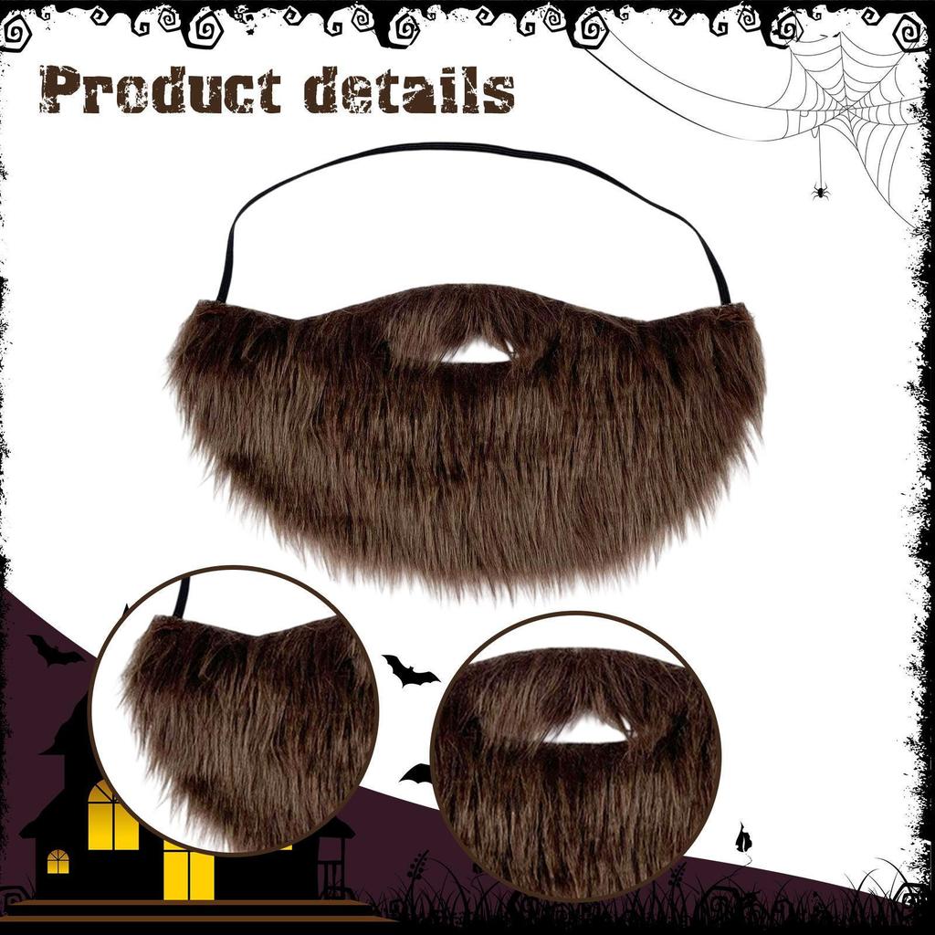 Halloween Fake Bart Deko Schnurrbart für Bühnenauftritt Partyzubehör