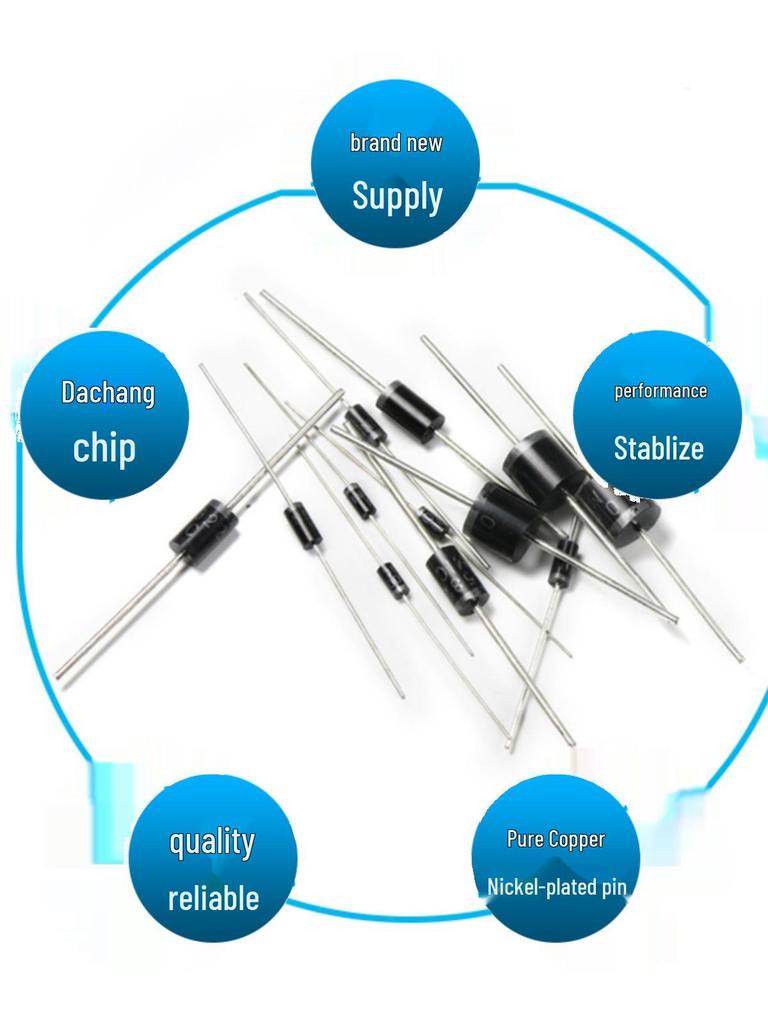Plug-in Diode Switch/Rectifiers 1N4007, 5408, 1N5819, 1N4148, 5822, 6A10, 10A10