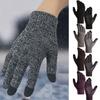 Gemütliche Winter-Touchscreen-Strickhandschuhe für Damen und Herren Warm und winddicht
