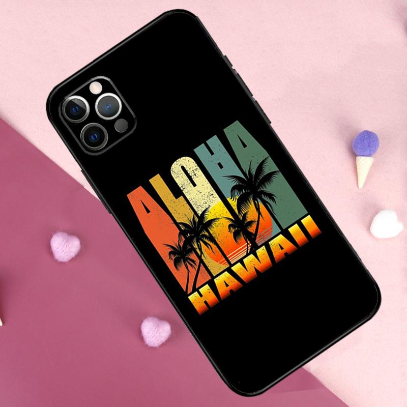 Aloha Beach Life Hawaii Phone Case For iPhone 17 Pro Max 11 14 15 16 Pro Max Plus 12 13 Mini 16e 17 Air Back Cover