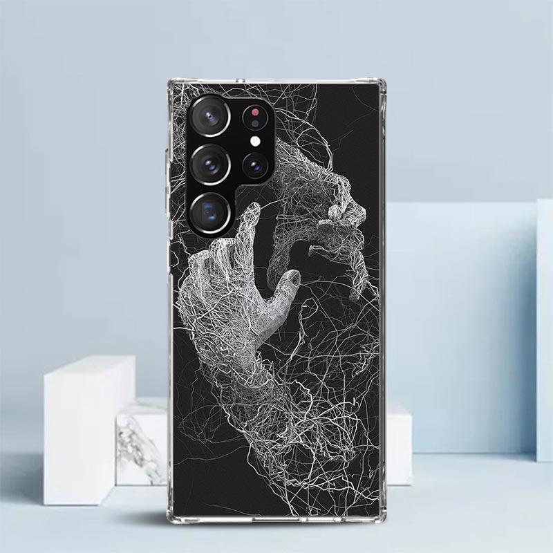 Autumu X Ray Hand Bones Soft Cover for Samsung Galaxy S25 Edge S26 S24 S23 Ultra Phone Case S22 S21 Plus S20 FE Print Pattern Sh
