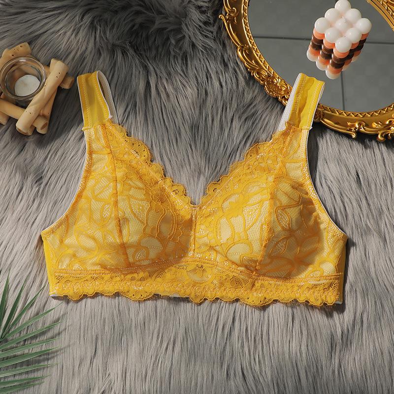 

Большой размер Полная чашка Ультратонкий бюстгальтер Пуш-ап Регулируемый тип Большая грудь Маленькая Без косточек Нижнее белье 3XL