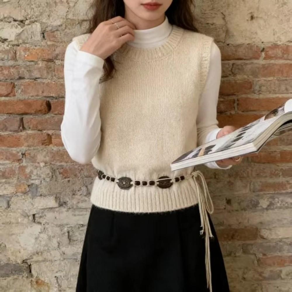 Wooden Bohemian Waist Belt Metal Waist Cord Fashionable Waist Chain  Leisure