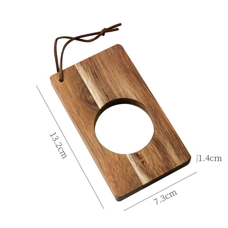 

TLXT Japanese Pour-Over Coffee Filter Cup with Wood Holder