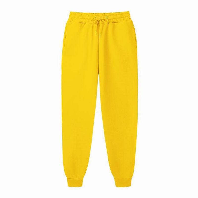 Herrebukser Sportsbukser Fitness Solid Børstet Casual Bukser
