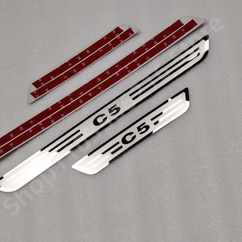 Voor Citroen C5 2010-2016 Roestvrij Staal Instaplijst/Dorpel Dorpel Instaplijst Welkomstpedaal Auto-styling