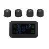 Solar Power Tire Pressure Monitoring System Display Sound Warning TPMS with 4 Sensors