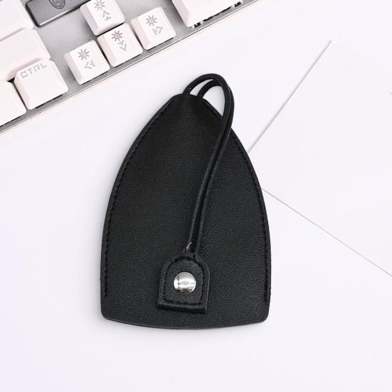 Organizador Porta-Chaves de Couro Sintético Retrátil Chaveiro de Carro Bolsa Anti-Perda Capa Portátil para Armazenamento de Chaves Dispositivo de Fecho de Pressão