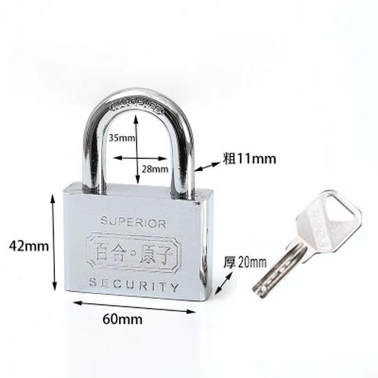 4Pcs Same Key Open All Full Copper Cylinder Padlock Household Waterproof Rust Anti-Theft Anti-Mite Dormitory Door Lock