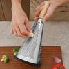 4-Sided Box Cheese Grater Stainless Steel Potato Carrot Shredder Multi-Function Kitchen Tool for Julienne Slicing Zesting