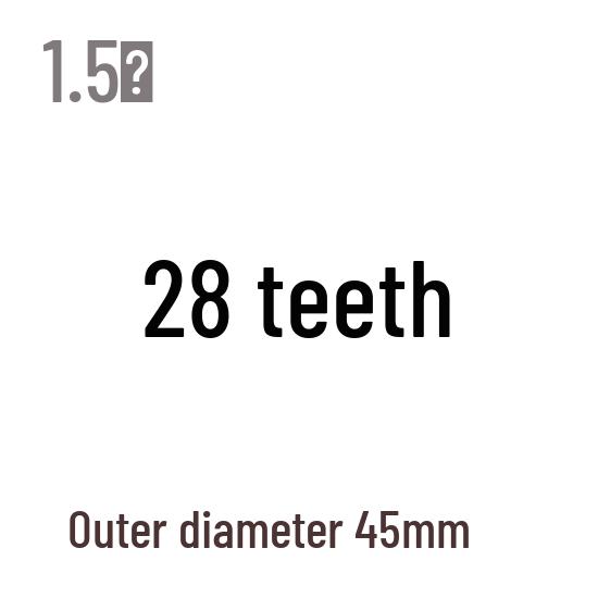 1,5M Modul Stirnrad, 13-120 Zähne, Stahl Zahnstange, 45 Stahl, Wärmebehandelt