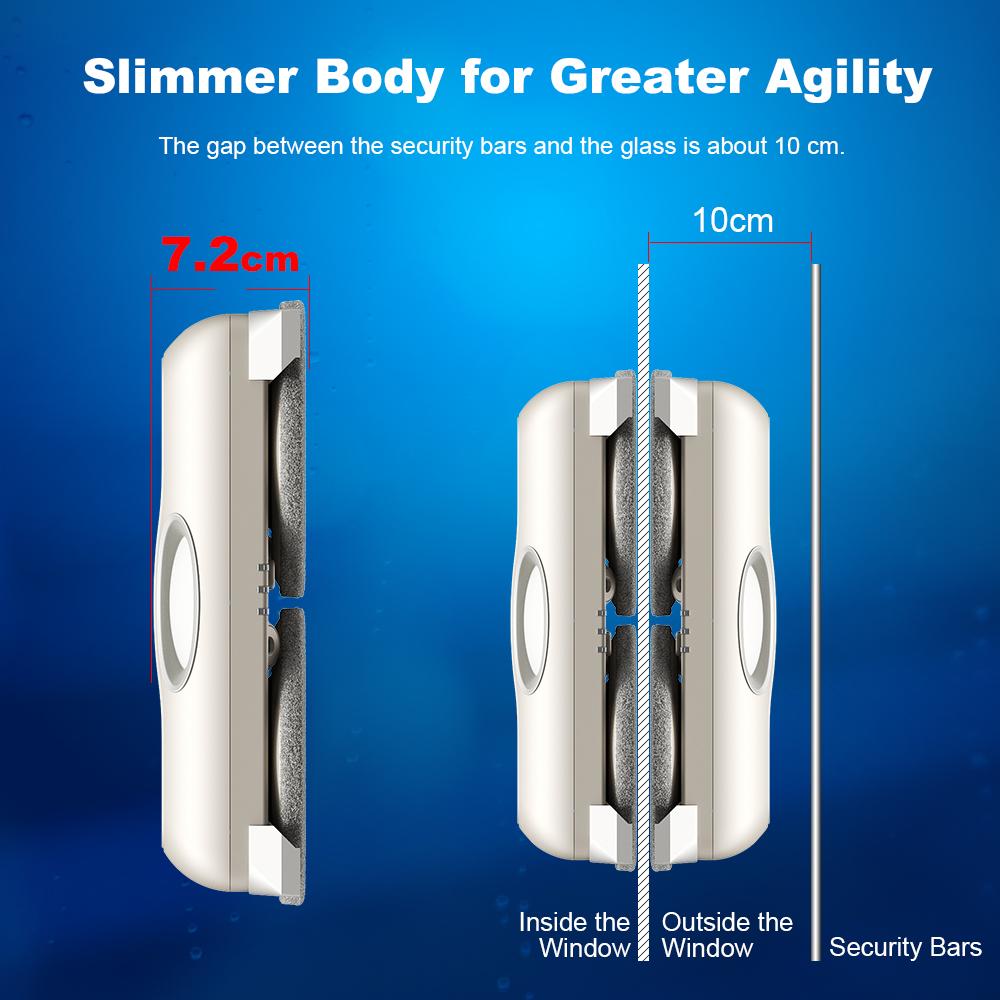Window Cleaning Robot LIECTROUX G8, High Speed,Double Water Spray,Ultra-thin Window Cleaner, Electric Glass Washer,AI Route