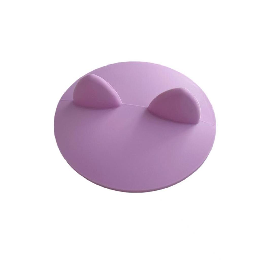 Silicone 3D Cat Ears Cup Lid - Leak & Dust Proof for Coffee & Glass Cups