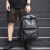 Men PU Leather Waterproof Backpack, 15.6 Inch Large Capacity Laptop Backpack, Casual Business School Travel Rucksack