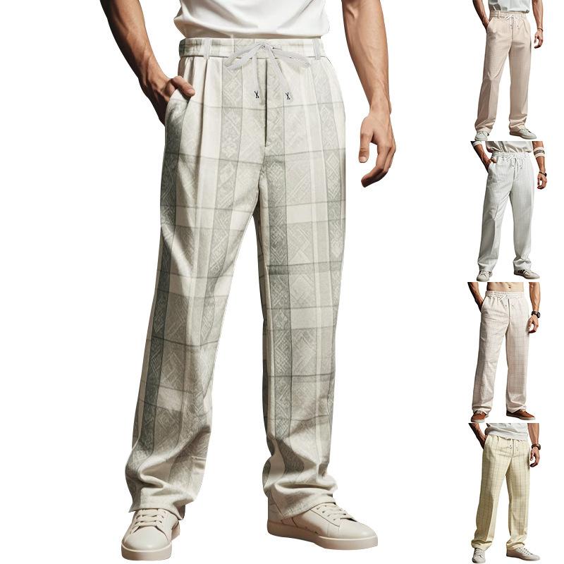 American Summer Hot-selling Thin Men's Loose Casual Trend Business Simple Sports Wide-leg Trousers