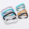New Safety Equipment Climbing Button Buckle Keychain Alloy Carabiner Camping Hiking Hook