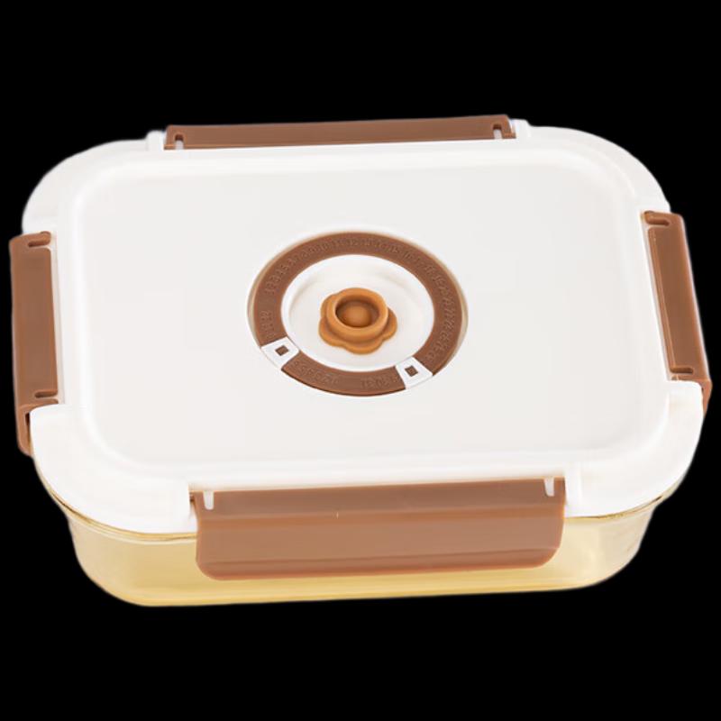 Amber High Borosilicate Glass Food Storage Bowl