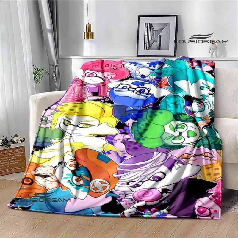 3D Cartoon game Splatoon printed blankets Picnic blanket Warm Flannel blankets Home bed linings blankets for beds Birthday Gift