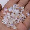 100Pcs 6mm AB Nail Art  Handmade No Holes Butterfly Shape Resion Beads Spacer Beads Loose DIY For Jewelry Makeing Charms Colour