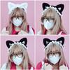 Handmade Plush Cat Ears Polka Dots Hair Accessories Sweet Cute Headgear Hairpin Lolita Cat Ears Headband