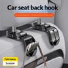 Quality 2 In 1Car Headrest Hook Premium Foldable Rear Seat Hanging Dual Hook 25KG Large Load-Bearing Alloy Hook Hanger Universal