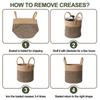 Round Wicker Basket for Flower Pot and Indoor Floor Planter Decorative Round Woven Plant Pot Basket Planter Cover Small