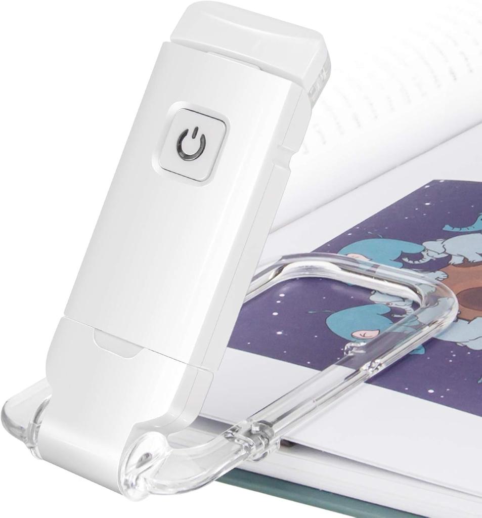 Mini Light Reading Clip Light LED Small Night Light USB Charging Adjustable Brightness Eye Protection Portable