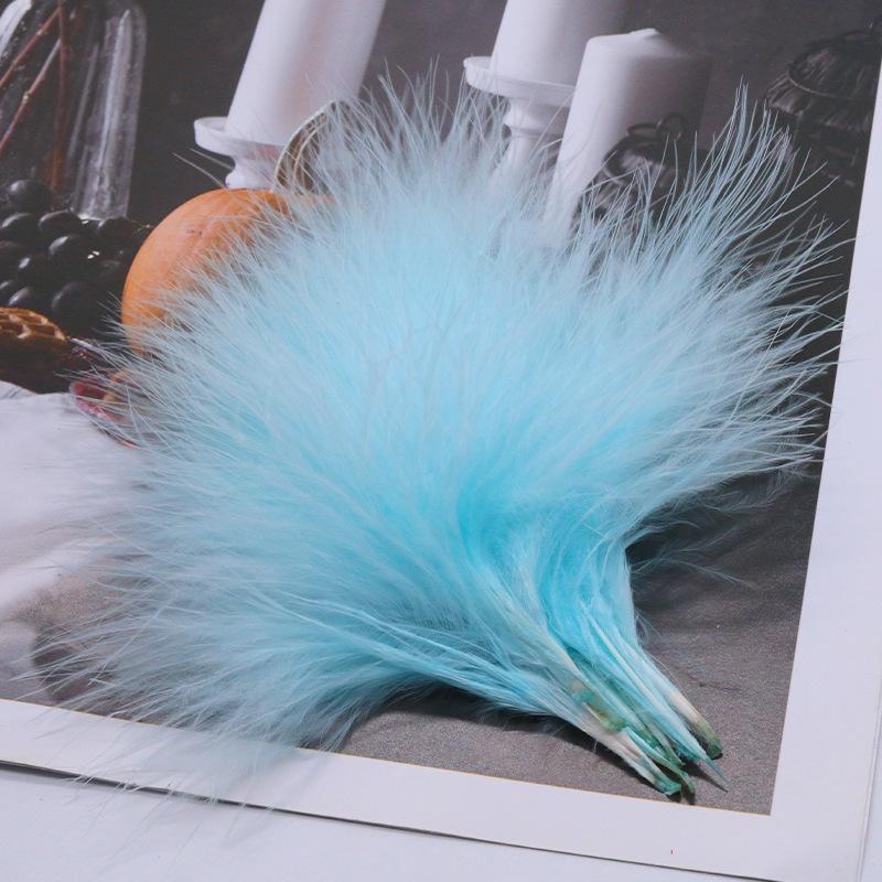Blood vessel velvet feather turkey feather jewelry cat toy cat stick handicraft dream catcher decorative material