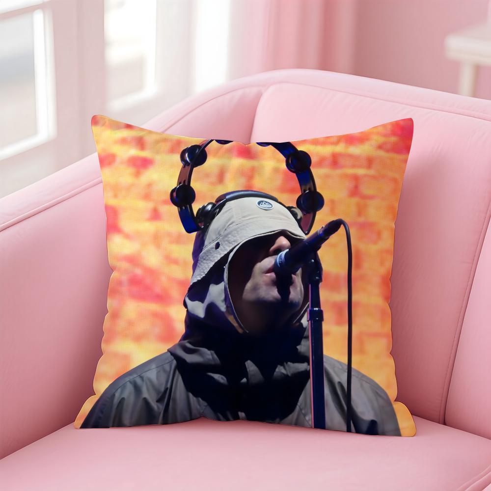 L-Liam Gallagher Singer Cushion Cover Comfortable Reversible Pillow Cover Ideal For Car Sofa Bedroom & Beyond