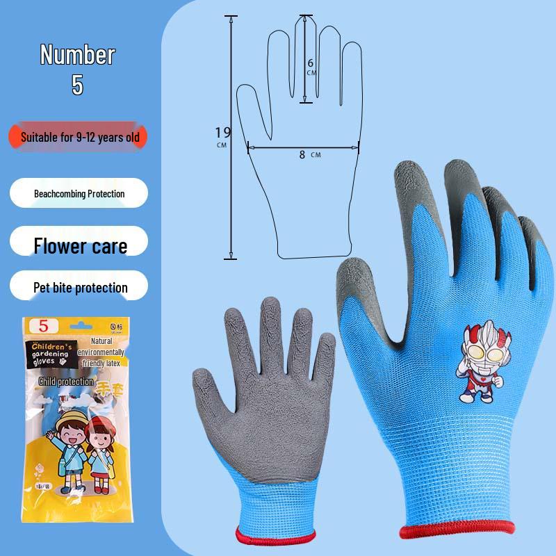 Kids' Nitrile Anti-Puncture Tide-Pooling & Gardening Gloves