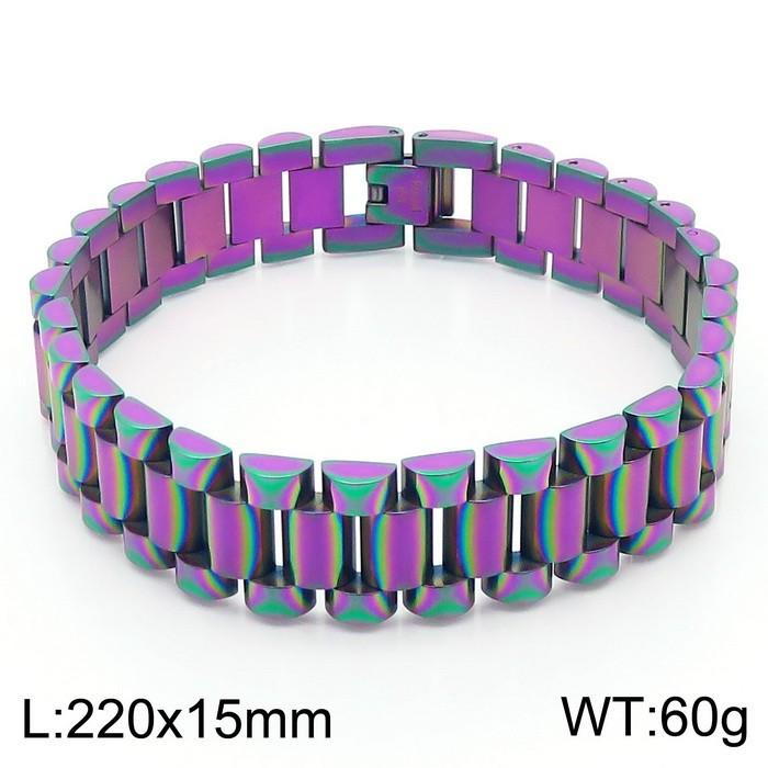 Kalen 9/10/15mm Golden Watch Strap Stainless Steel Bracelet For Men Women High Polished Bangle Party Holiday Jewelry Gifts
