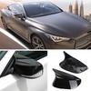 2x for Infiniti Q50 Q60 Gloss Black Mirror Cover Caps M3 Style Replacement 14~21