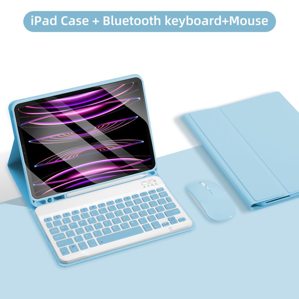 For iPad Keyboard Case For iPad iPad Air 11in 13in M2 M3 Pro 11in 13in M4 Pro 11 12.9 10.2 9/8/7th 10/11th 9.7 Air 3 2 Case
