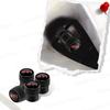 ASN1 4Pcs Car Wheel Tire Valve Stem Caps Tyre Air Cover Lightning Symbol GTI Emblem For Jetta Bora Golf 5 6 7 Polo MK3 MK5 MK6