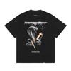 Mens Oversized Vintage Washed Cotton T-Shirt With Cartoon Animal Print Streetwear Loose Fit Short Sleeve Tee