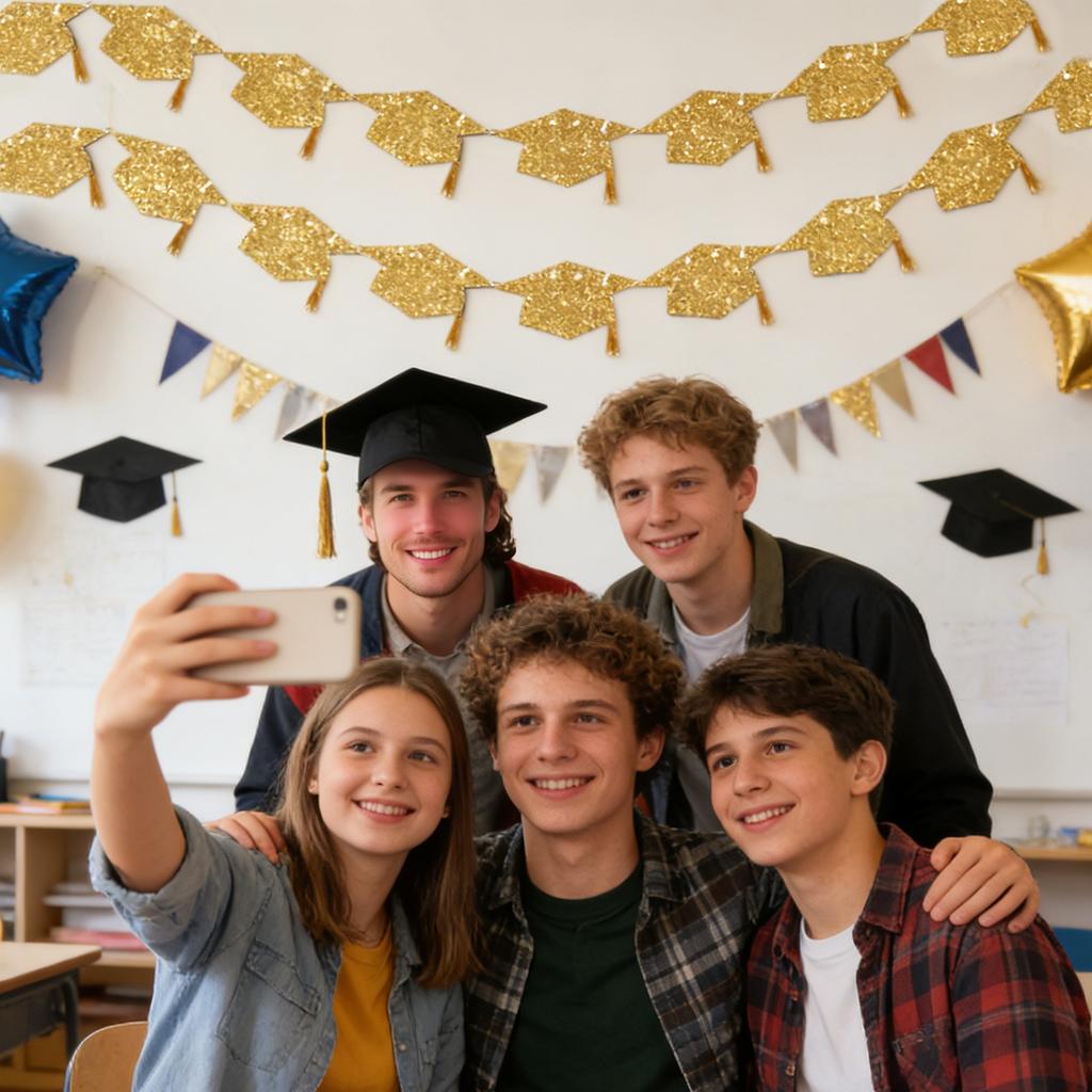 Graduation Wishes For The Class Of 2026 With Tassel Party Banners, Decorations, And Gifts For And High School Graduation Parties.
