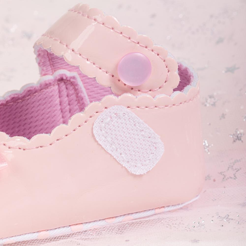Reflective Baby Pre-Walking Shoes for 0-1 Year Olds - Bow Knot, Soft Sole, Non-Slip, Breathable.