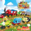 Kinder Zug Team Einfache Bausteine Auto Montage Spielzeug für Jungen Puzzle Set
