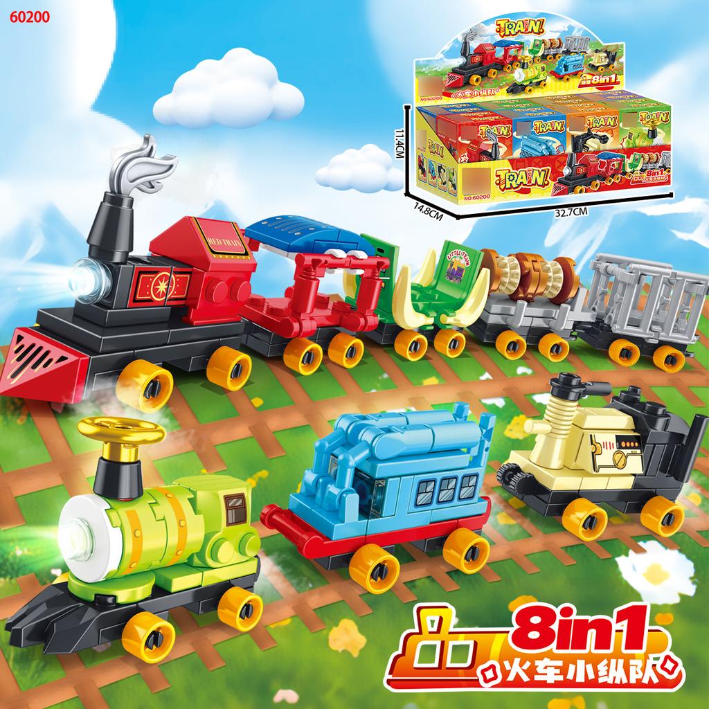 Kinder Zug Team Einfache Bausteine Auto Montage Spielzeug für Jungen Puzzle Set