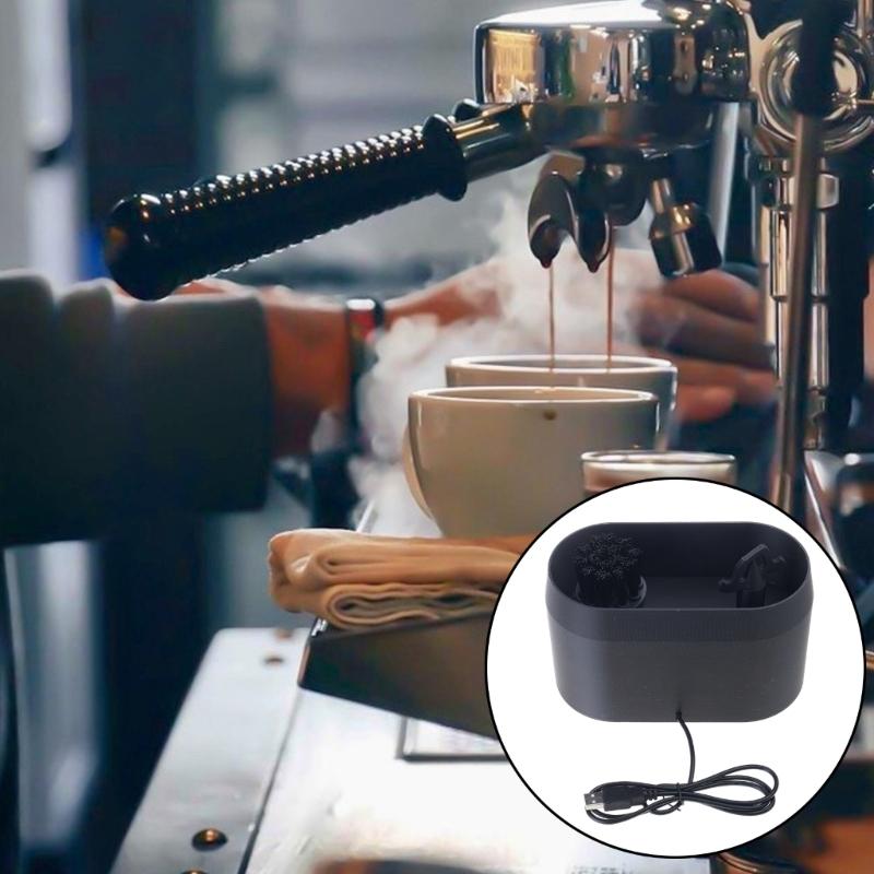 Set Complet de Curățare Portafiltru Espresso Cu Suport Mâner Perie Adâncă Colector Răzușuri Cafea Pentru Mașină de 51/53/58mm