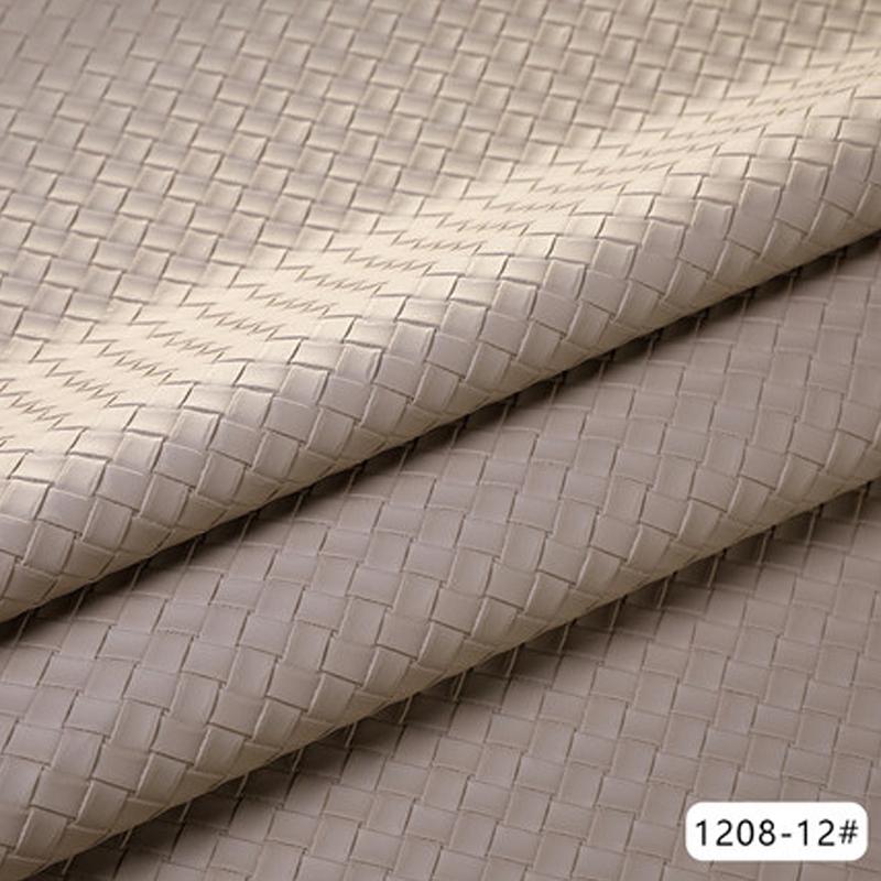 100x137cm Woven Pattern Synthetic Leather Fabric Soft PU Leather Sewing Diy Sofa Background Car Interior Upholstery Home Decor
